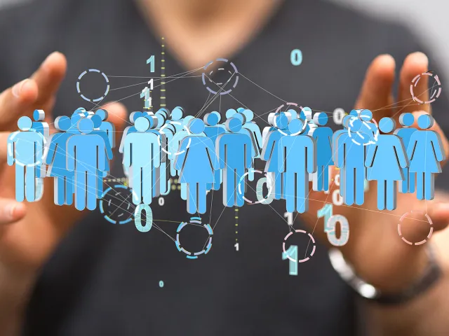 illustration showing figures