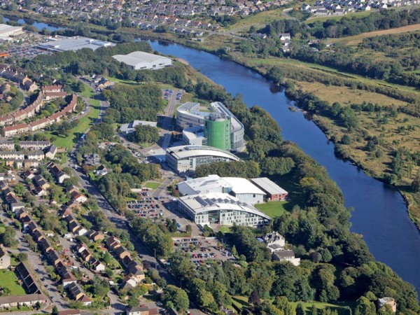 aerial view of the RGU campus