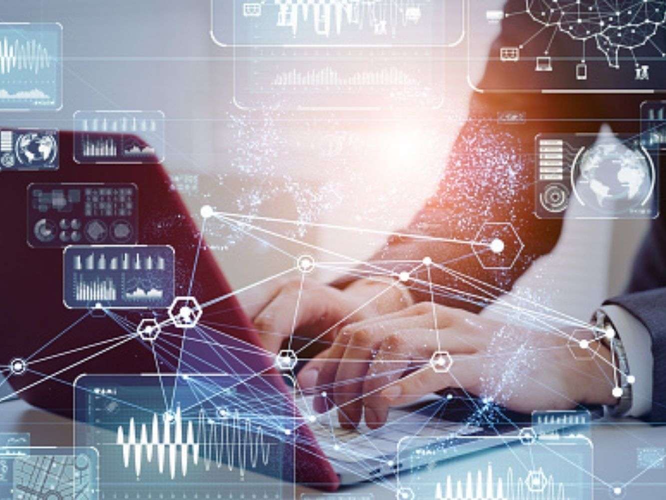 Image to show people learning digital skills