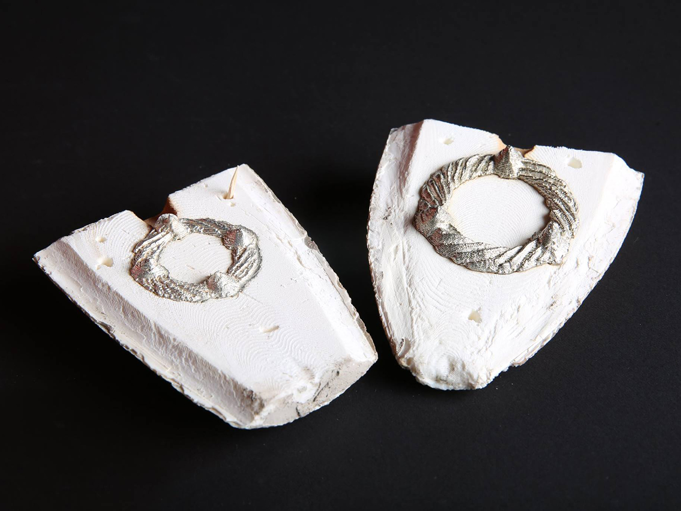 Jewellery: Option 1 Cuttlefish Casting, Fly Press, Fold-Forming and Stone Setting Jewellery: Option 1 Cuttlefish Casting, Fly Press, Fold-Forming and Stone Setting