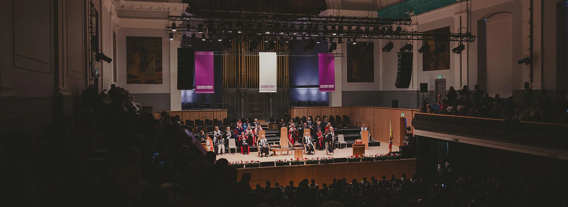 Graduation ceremony at aberdeen music hall