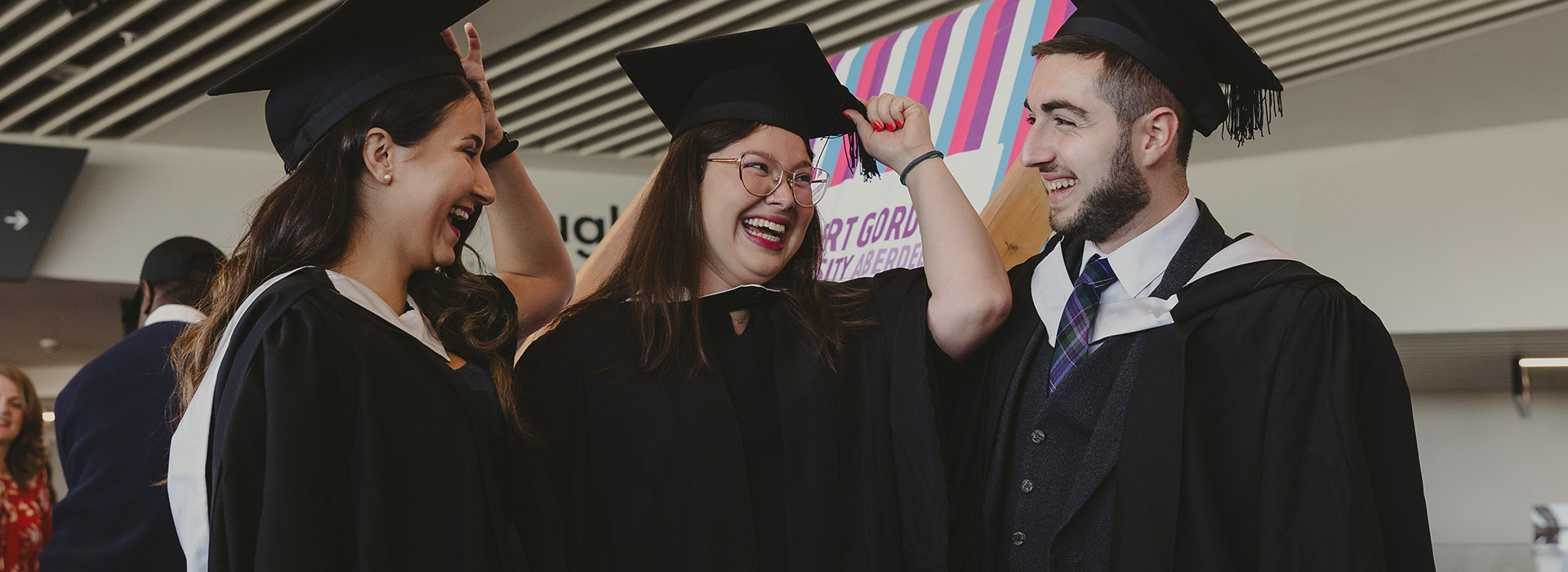 Graduates smiling