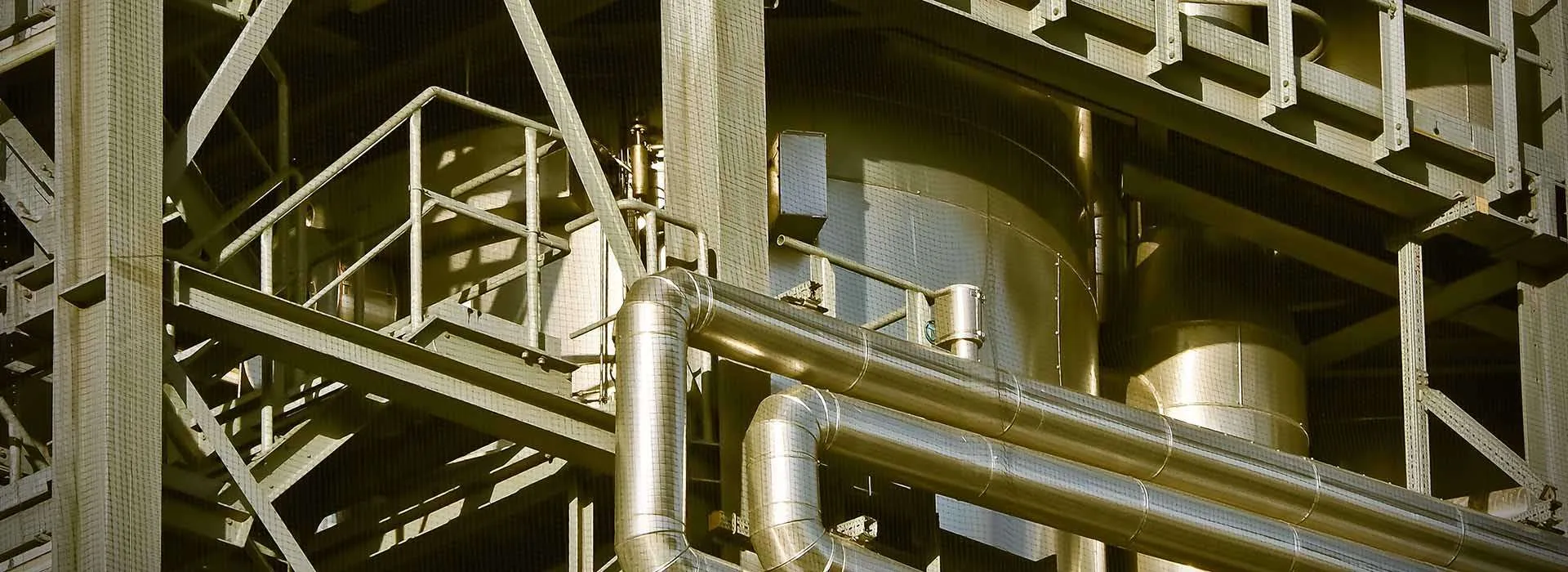 tanks on a production plant