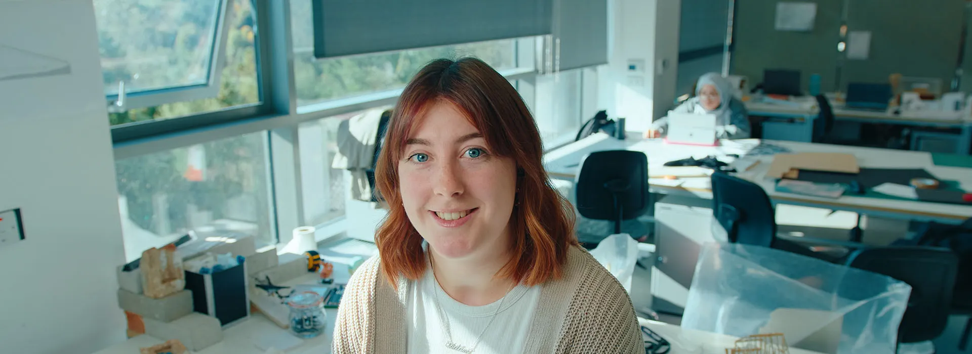 Student in a workshop