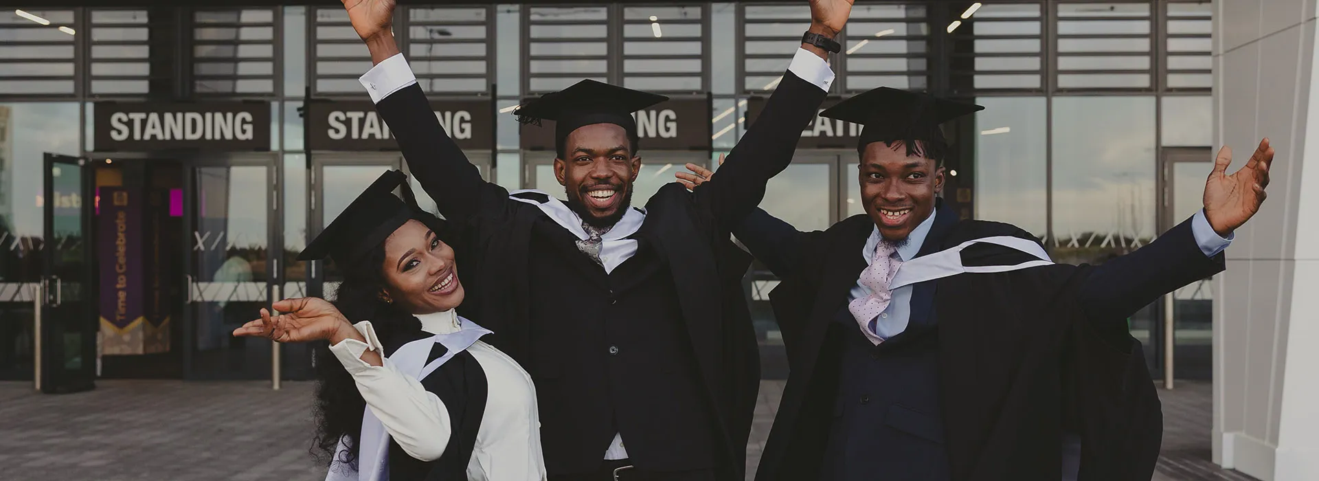 Three RGU graduates celebrate at P&J Live