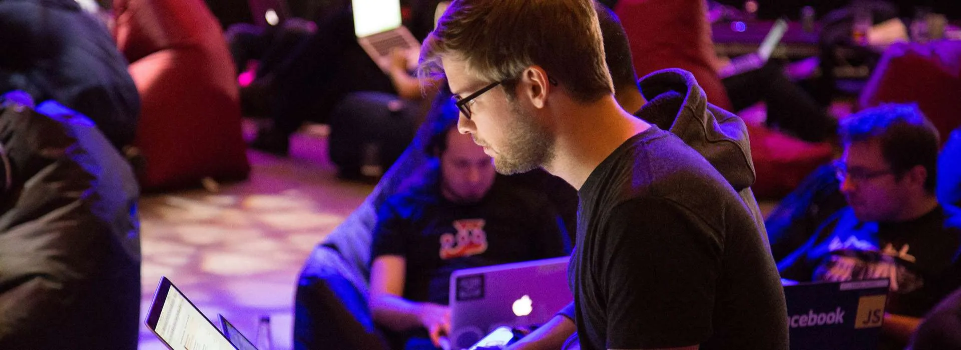 person on a laptop
