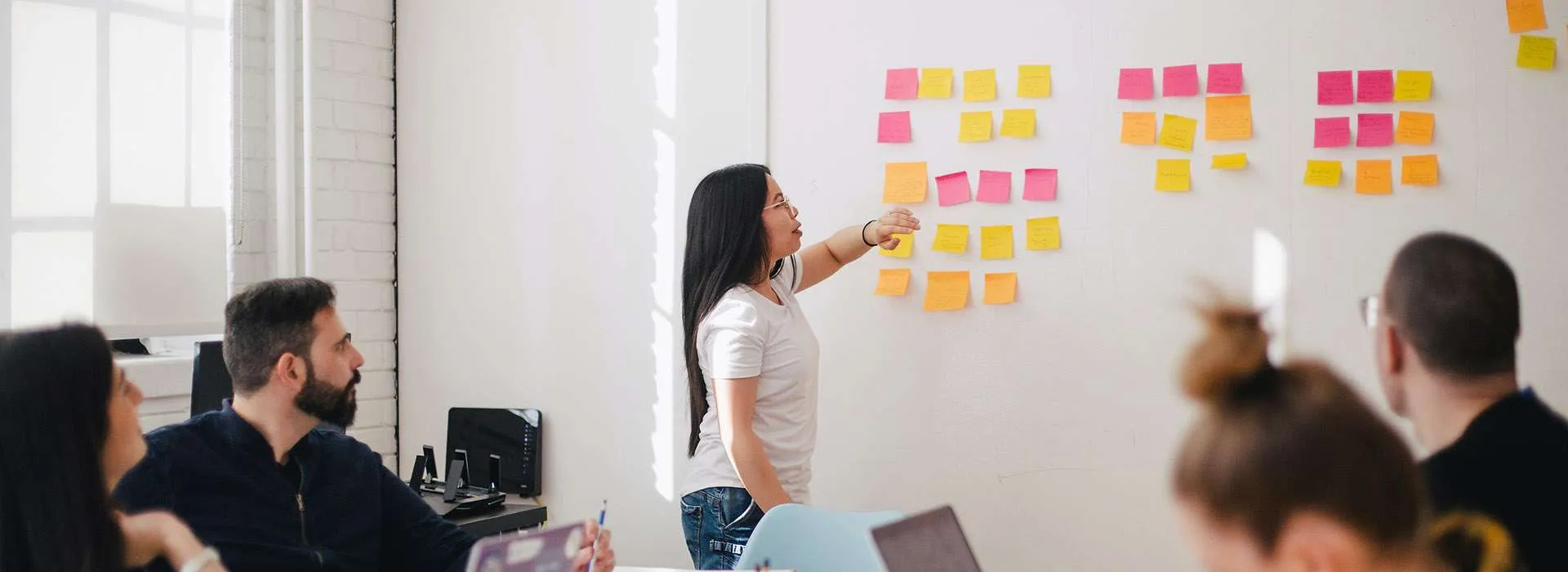people holding a presentation