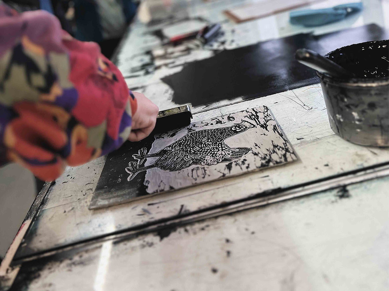 Lino Printing with Juniper Press Courses RGU