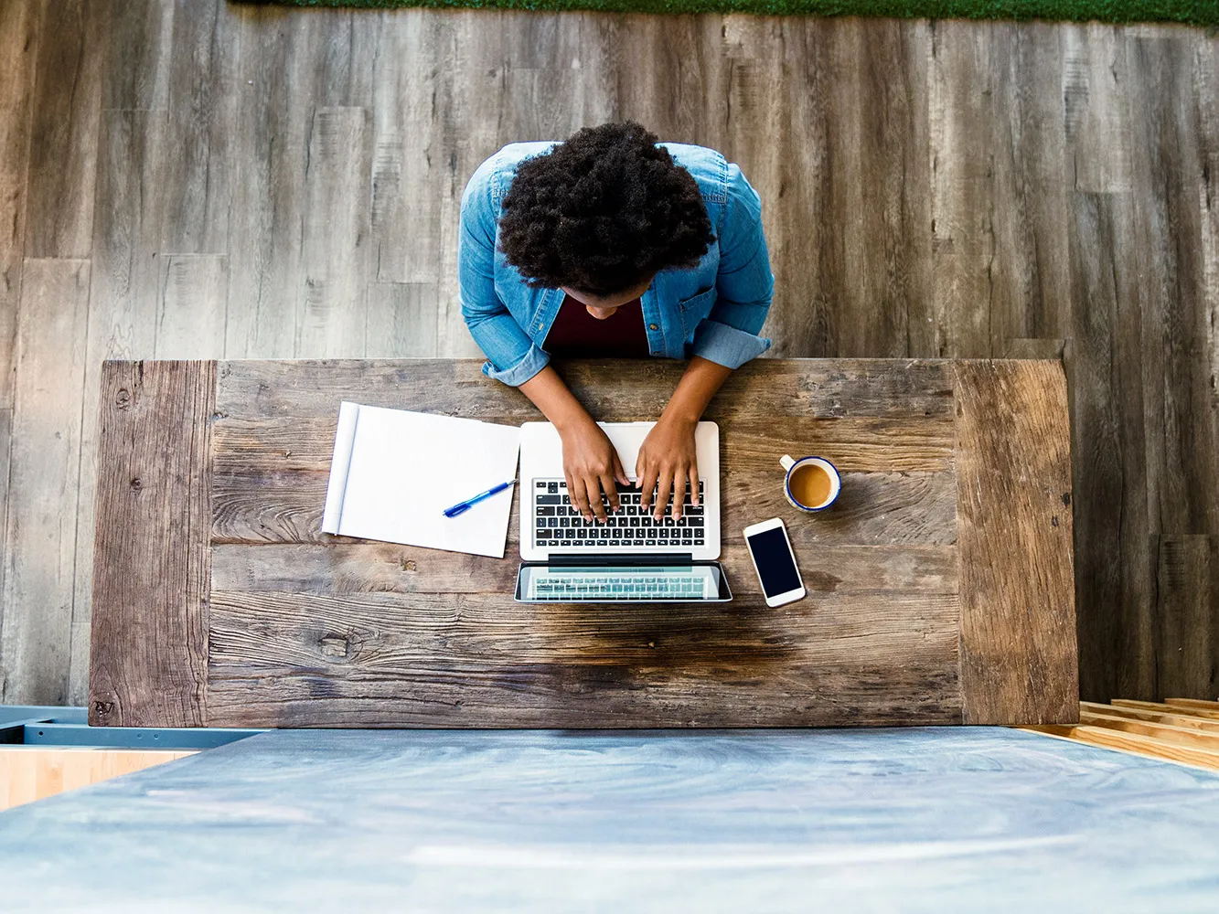 Person on computer