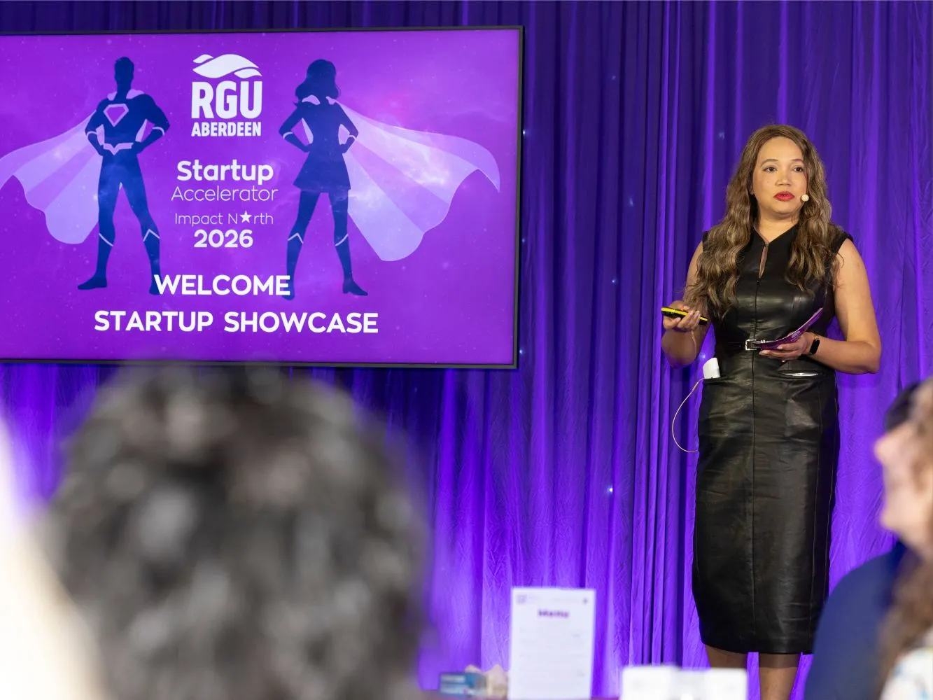 Aisha Kasim at the 2026 Impact North Startup Accelerator.