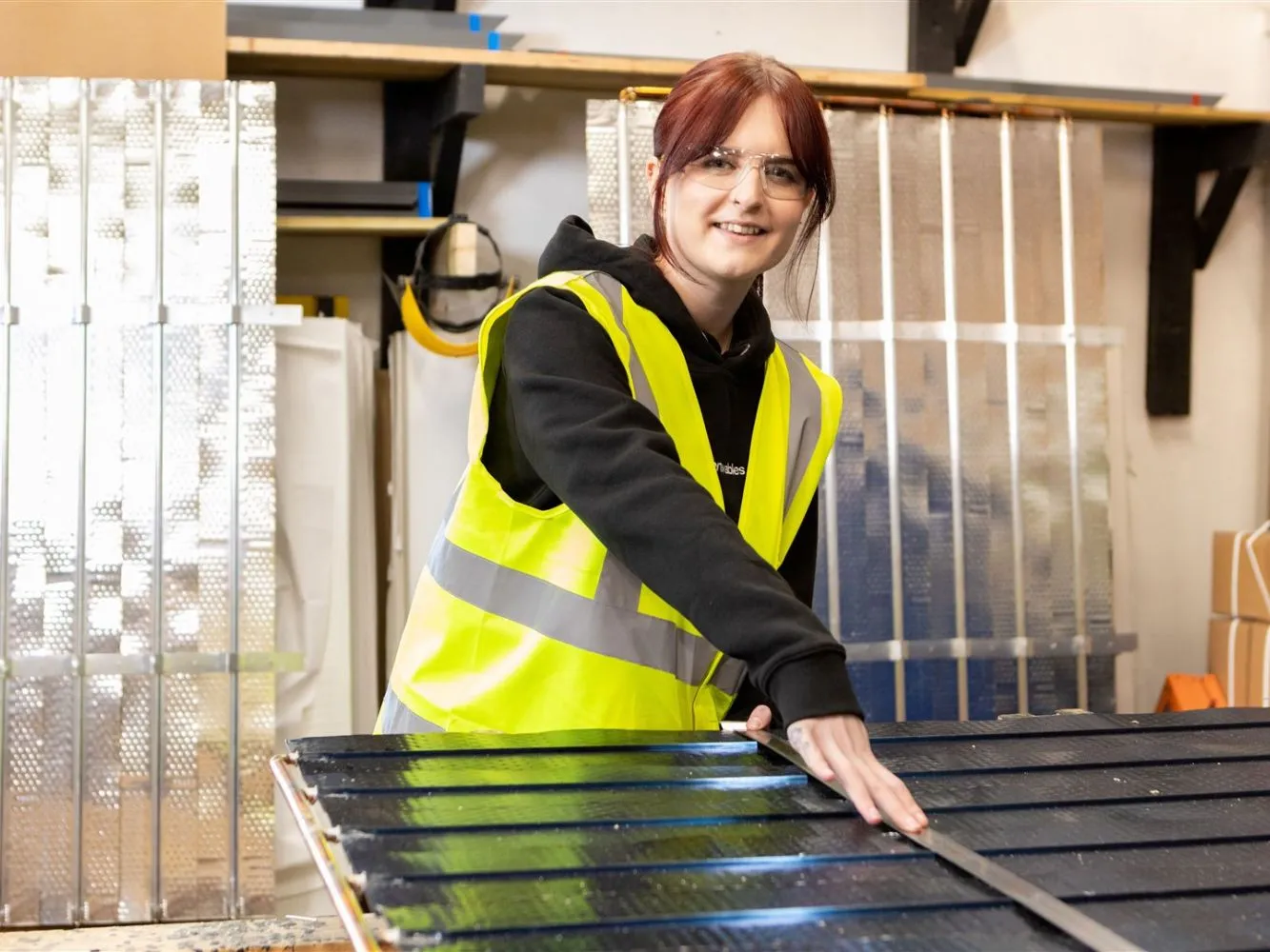 RGU graduate, Kiera Wright, in workshop