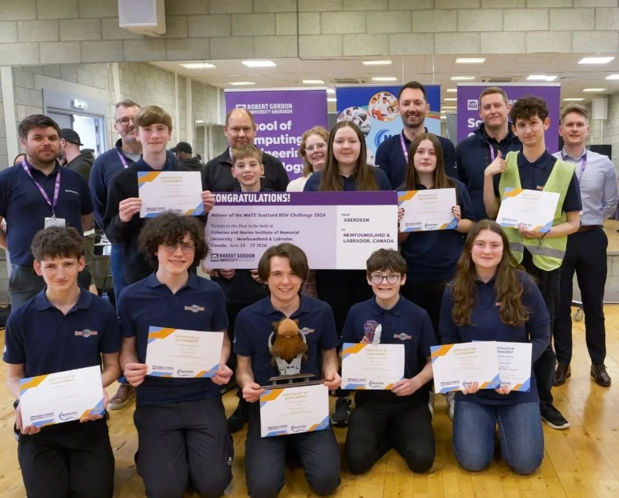 MATE ROV Winners and Industry Supporters