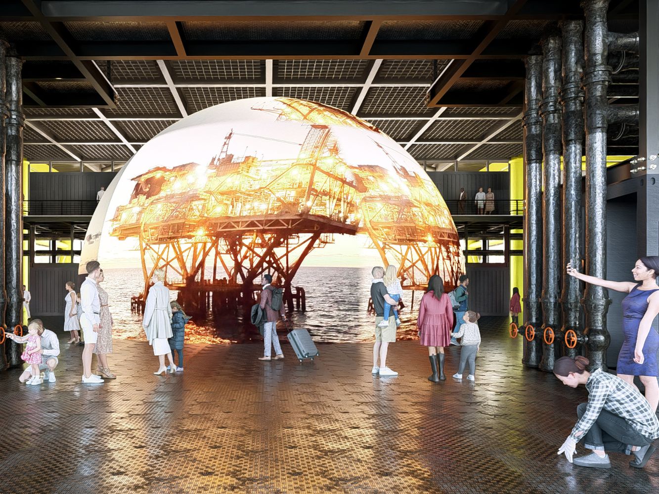 Image shows interior of 'Rigged', designed by Master of Architecture student, Obiajulu Umeji