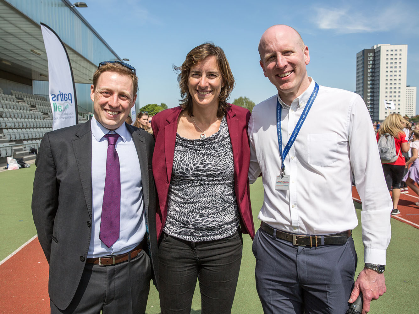 Bryan McCann, Dame Katherine Grainger & Sport Aberdeen's Graeme Dale Bryan McCann, Dame Katherine Grainger & Sport Aberdeen's Graeme Dale