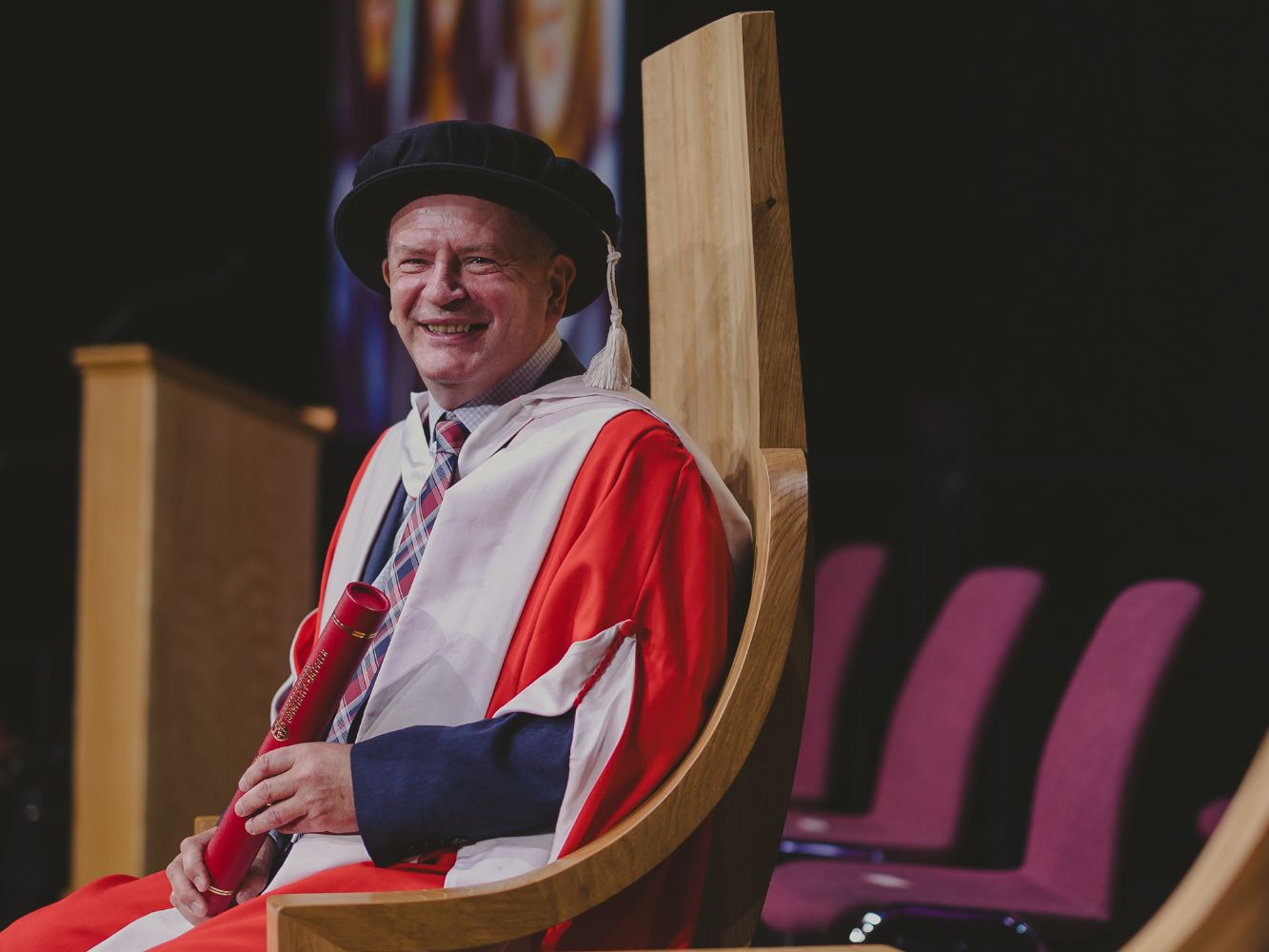 Extensive career in education recognised at RGU graduation ceremony