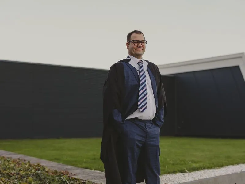 Peter Middleton at RGU graduation