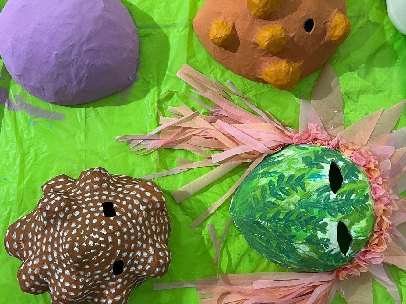Masks & visual props from Plant Theatre for Plant People