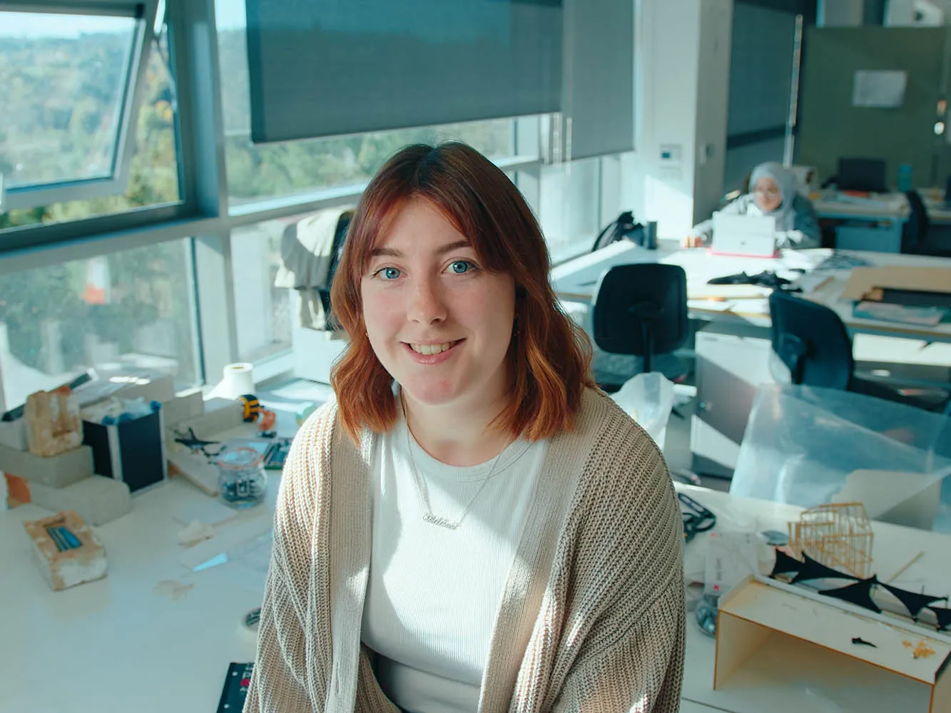 Student in a workshop