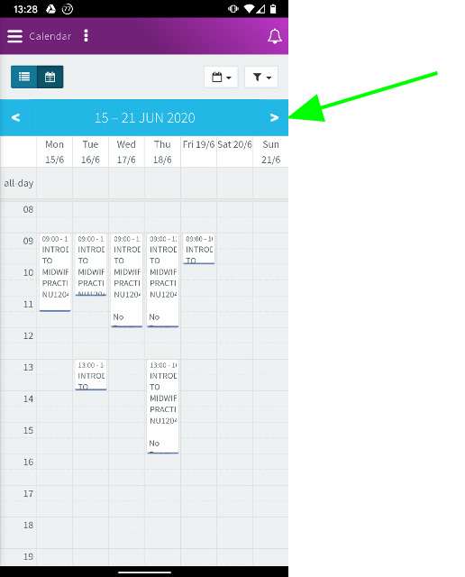 Timetabling diagram