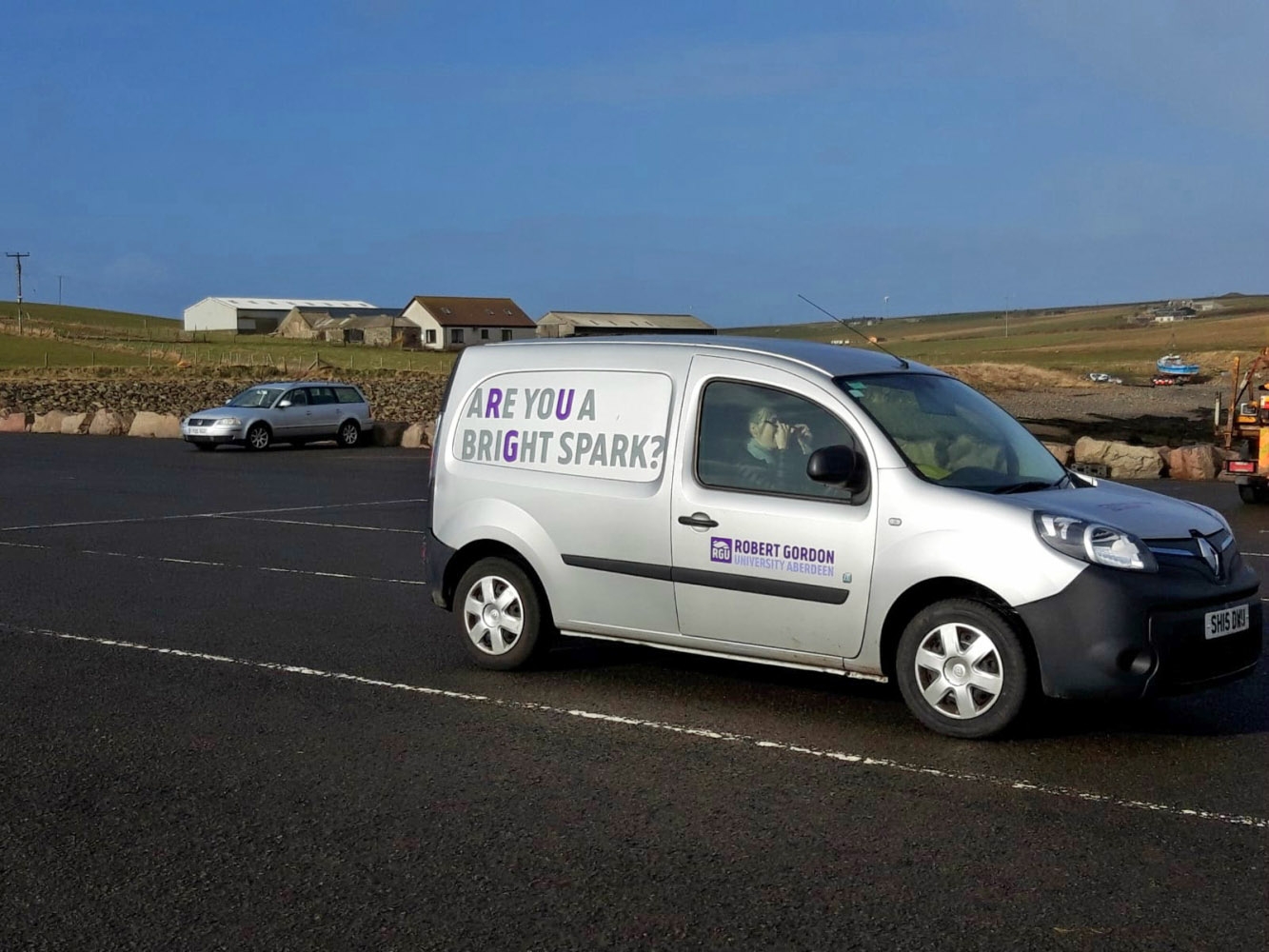 RGU Kangoo electric van travels through Orkney