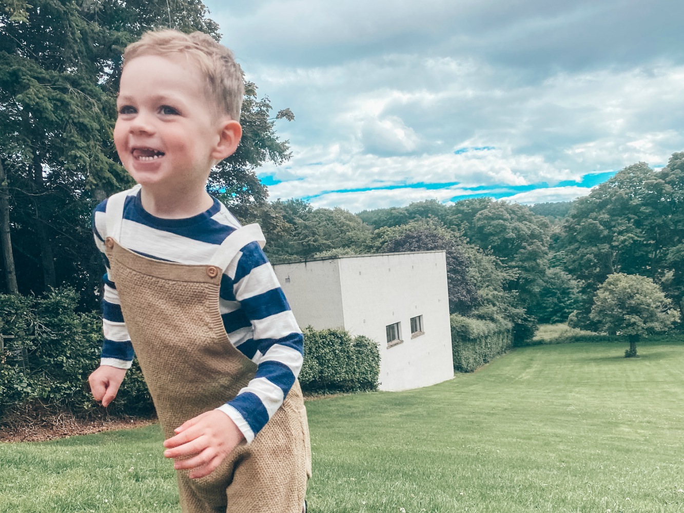 Camilla Erika-Campbell's son outdoors