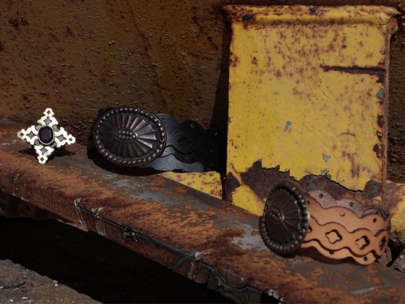 Intricately designed handmade ring and bracelets