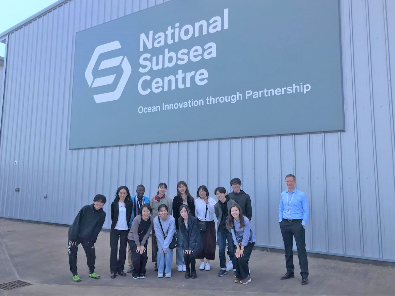 Japanese students visiting the National Subsea Centre