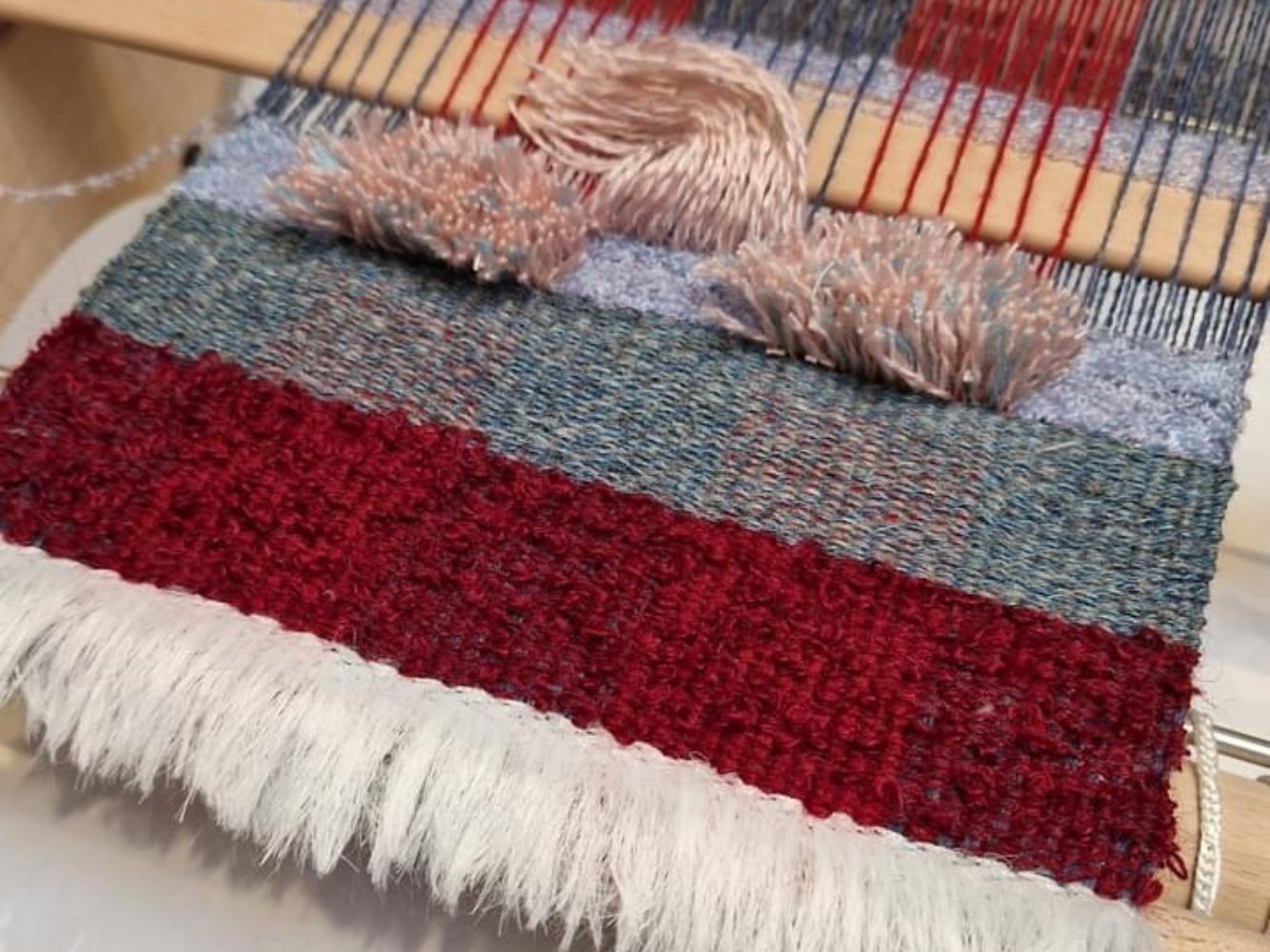 Close up of weaving