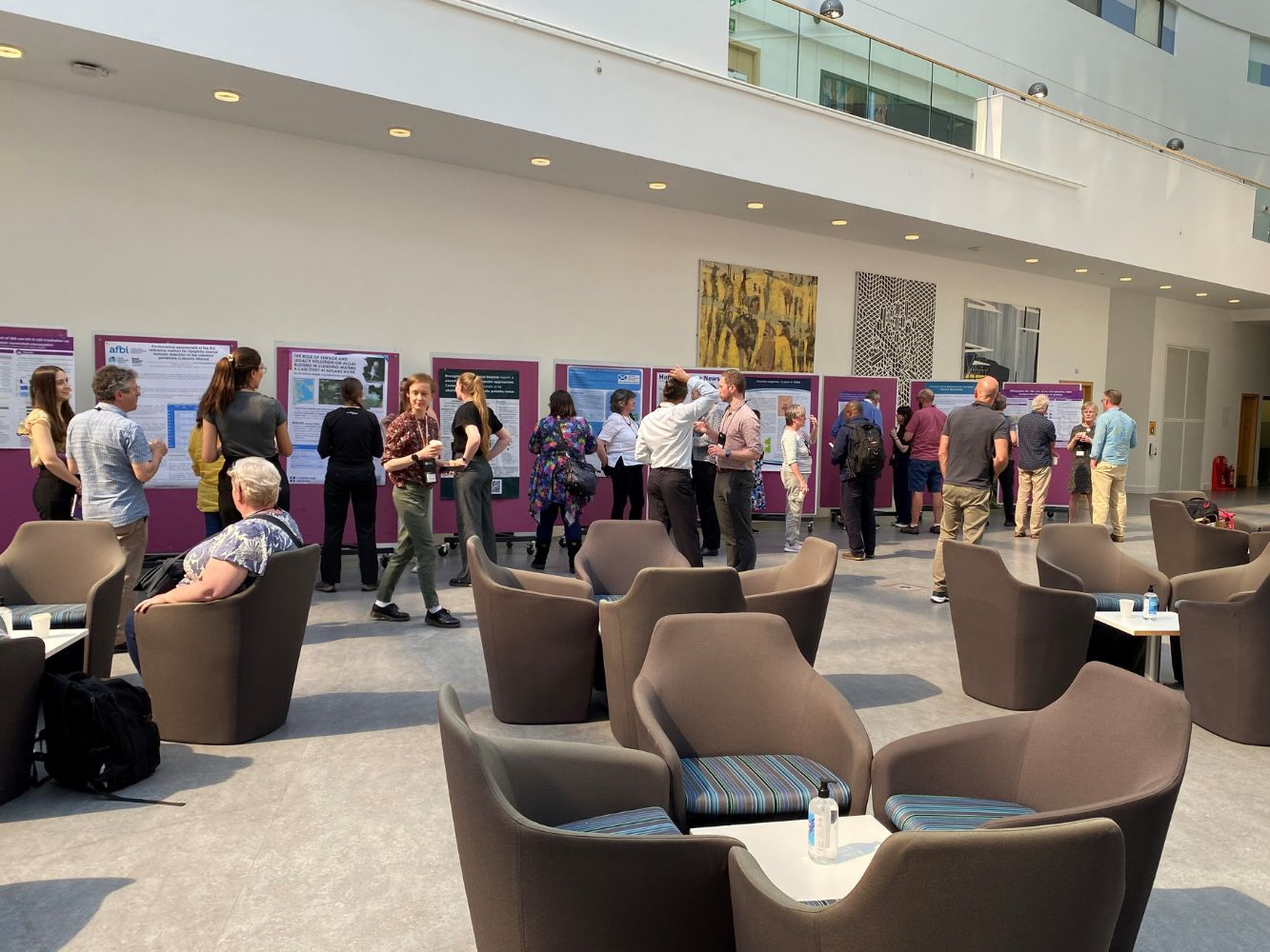 Crowd viewing PALS research posters