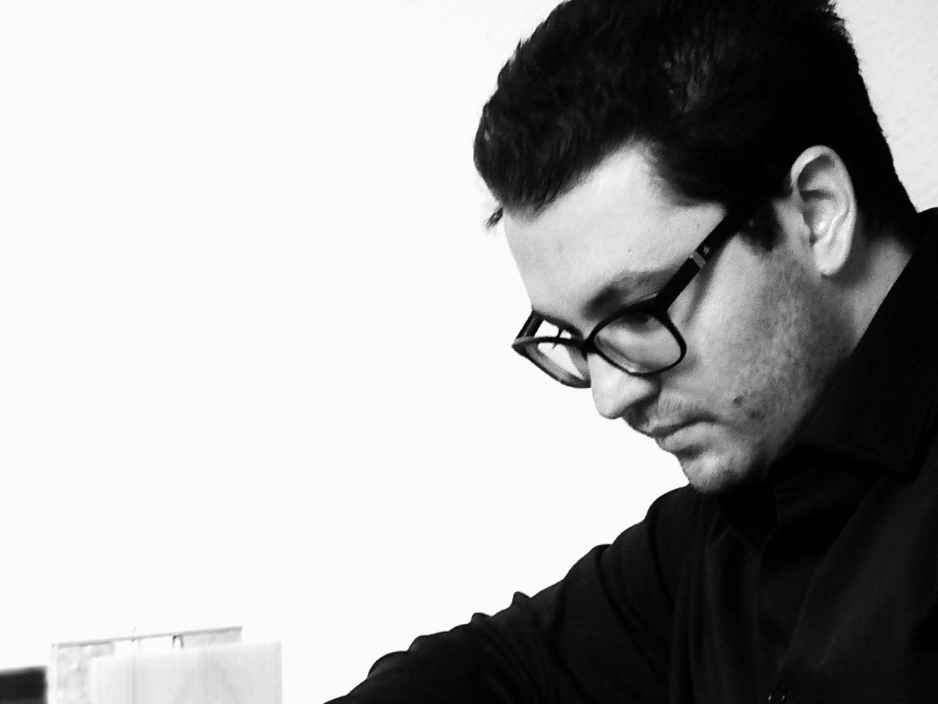 black and white photo of Marco Antonio Paz-Garcia