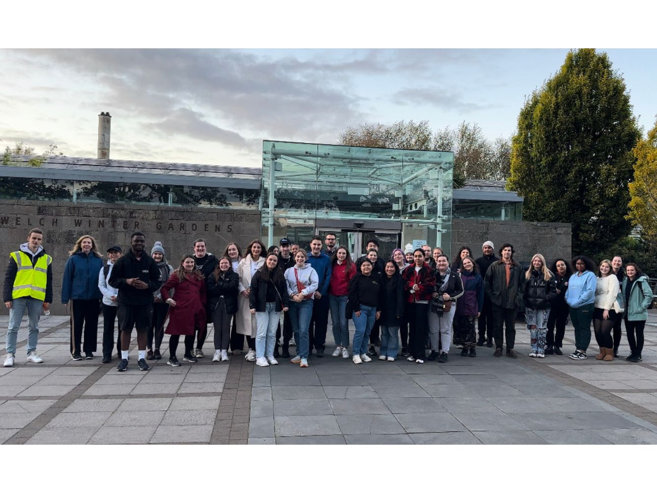 The group at Duthie Park outside the botanic gardens