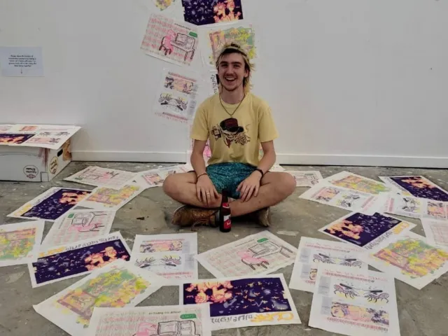 Lewis Church, Communication Design student at Gray's School of Art