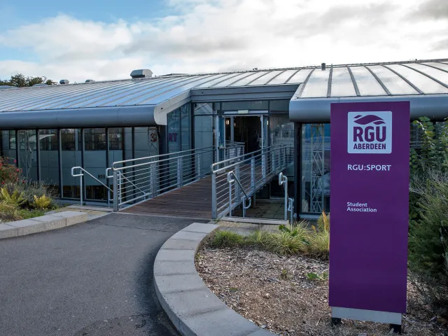 RGU Sport entrance