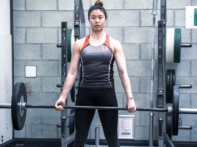 Person lifting weights