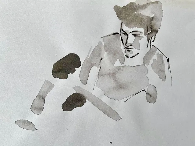 people drawing a portrait