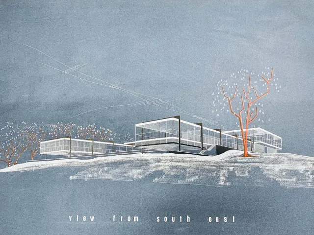 Illustration of Gray's School of Art by Michael Shewan