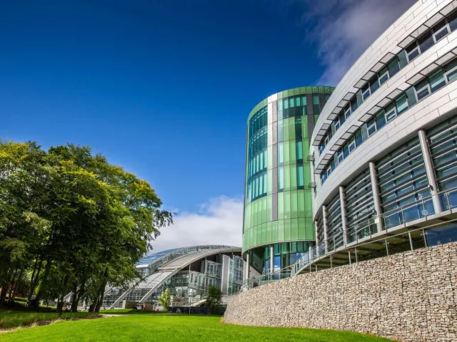 Outside Sir Ian Wood Building