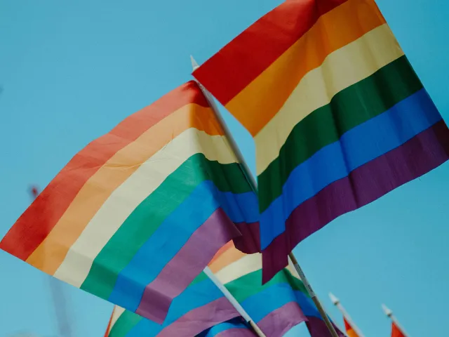 LGBTQIA+ pride flags