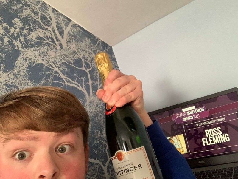 Ross Fleming winning