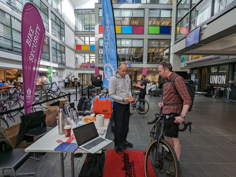 Bike Security event in the Sir Ian Wood Building