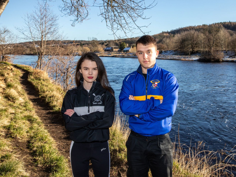 Jill and Jacub by the river