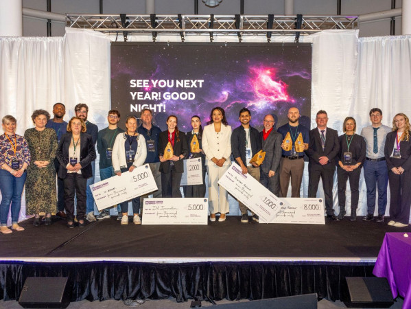 2025 cohort stand with the EIG team following the Showcase 2025 cohort stand with the EIG team following the Showcase