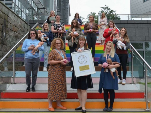 UNICEF UK Baby Friendly Initiative Gold Award for Universities official ceremony