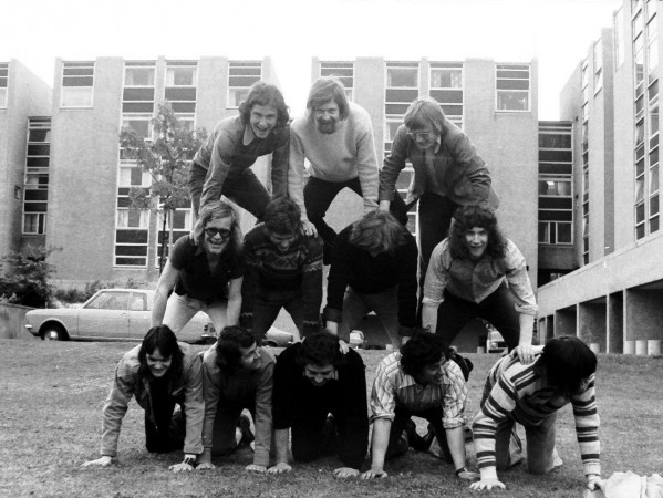 Pyramid image of the 1971 group of architecture students from The Scott Sutherland School Pyramid image of the 1971 group of architecture students from The Scott Sutherland School