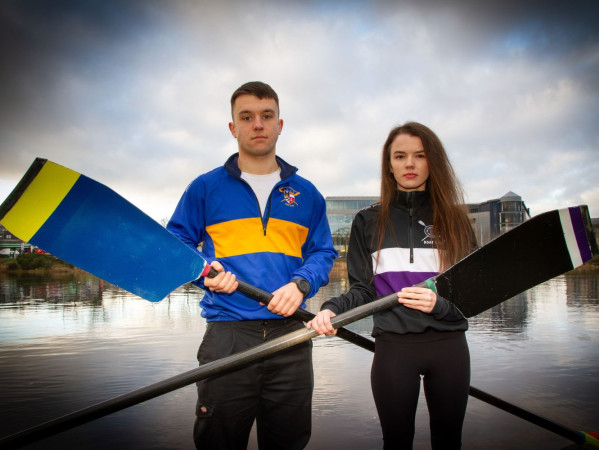 Jakub and Jill posing for the 2024 boat race