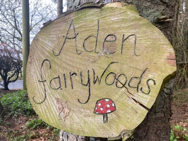 Aden Country Park Fairywoods sign