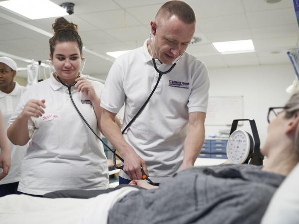 Nurse with a patient