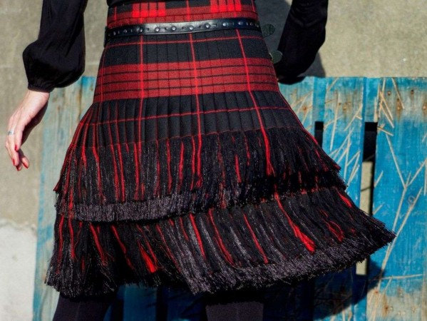 Image shows a modern kilt from Andrea Chappell of Acme Studios