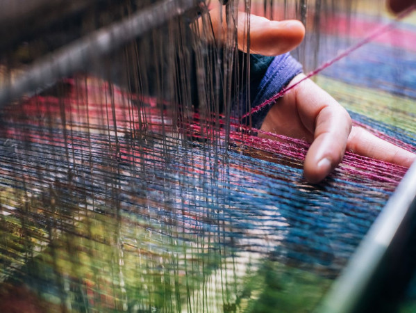 Abstract image of textiles