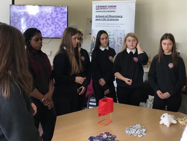 Local pupils experiencing Biomedical Science Day 2019